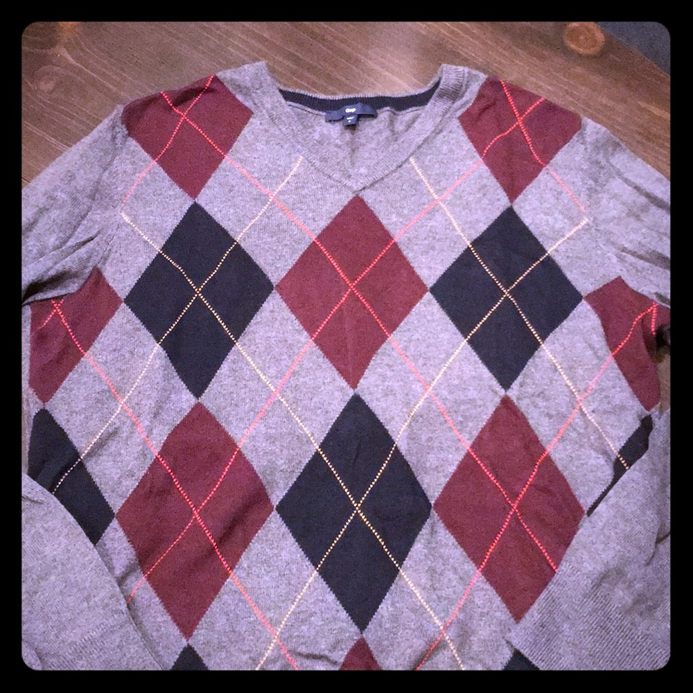 Argyle men’s sweater